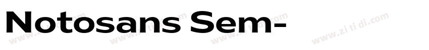 Notosans Sem字体转换